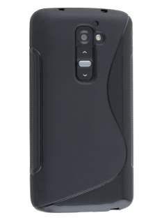 Wave Case for LG G2 - Frosted Black/Black Soft Cover
