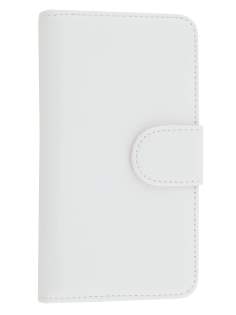 Synthetic Leather Wallet Case with Stand for BlackBerry Z30 - Pearl White Leather Wallet Case