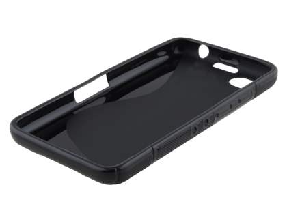 Wave Case for BlackBerry Z30 - Frosted Black/Black