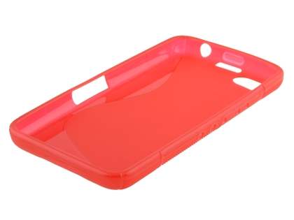 Wave Case for BlackBerry Z30 - Frosted Red/Red