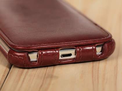 Synthetic Leather Flip Case for Samsung Galaxy S4 I9500 - Rosewood