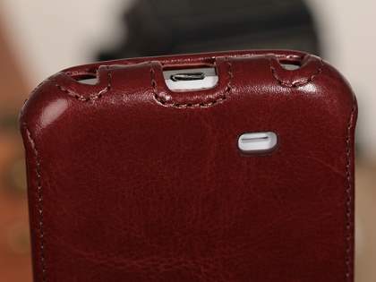 Synthetic Leather Flip Case for Samsung Galaxy S4 I9500 - Rosewood