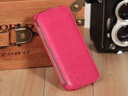 Synthetic Leather Flip Case for Samsung Galaxy S4 I9500 - Pink