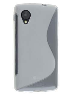 Wave Case for LG Google Nexus 5 - Frosted Clear/Clear Soft Cover