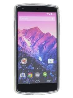 Wave Case for LG Google Nexus 5 - Frosted Clear/Clear
