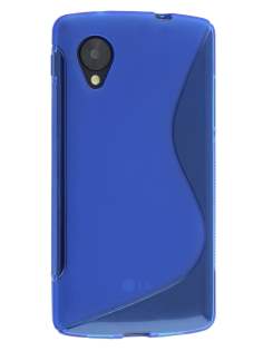 Wave Case for LG Google Nexus 5 - Frosted Blue/Blue Soft Cover