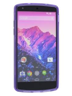 Wave Case for LG Google Nexus 5 - Frosted Purple/Purple
