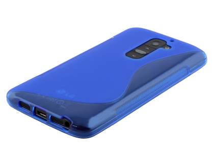 Wave Case for LG G2 - Frosted Blue/Blue