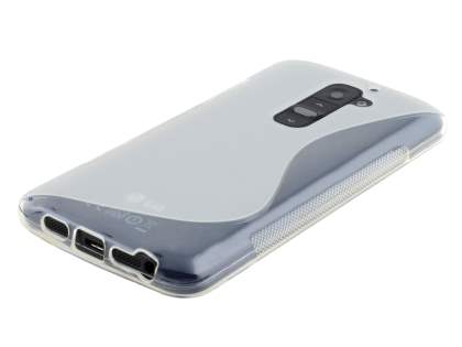 Wave Case for LG G2 - Frosted Clear/Clear