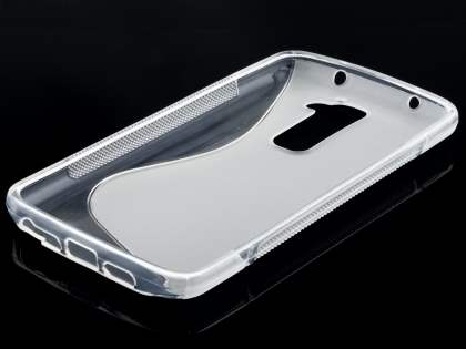 Wave Case for LG G2 - Frosted Clear/Clear