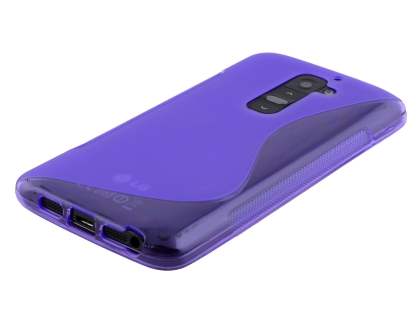Wave Case for LG G2 - Frosted Purple/Purple