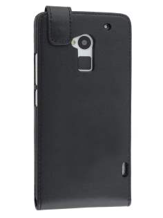 Synthetic Leather Flip Case for HTC One Max - Classic Black Synthetic Leather Flip Case for HTC One Max - Classic Black