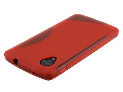 Wave Case for LG Google Nexus 5 - Frosted Red/Red