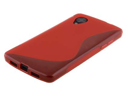 Wave Case for LG Google Nexus 5 - Frosted Red/Red