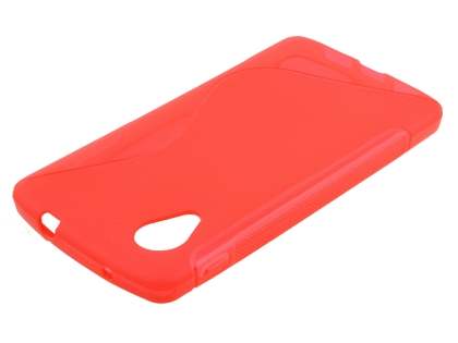 Wave Case for LG Google Nexus 5 - Frosted Red/Red