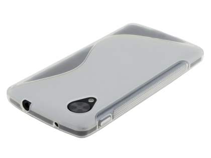 Wave Case for LG Google Nexus 5 - Frosted Clear/Clear