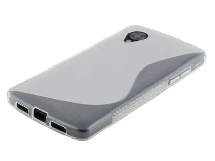 Wave Case for LG Google Nexus 5 - Frosted Clear/Clear