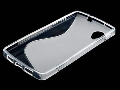 Wave Case for LG Google Nexus 5 - Frosted Clear/Clear