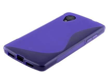 Wave Case for LG Google Nexus 5 - Frosted Purple/Purple