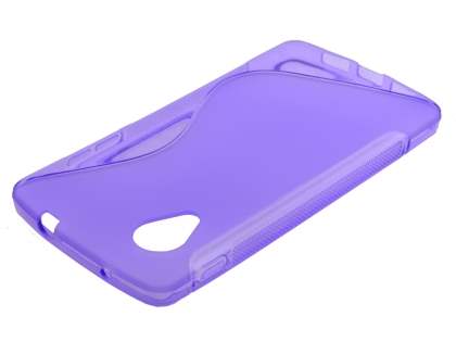 Wave Case for LG Google Nexus 5 - Frosted Purple/Purple
