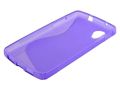 Wave Case for LG Google Nexus 5 - Frosted Purple/Purple