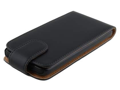 Synthetic Leather Flip Case for HTC Desire 300 - Black