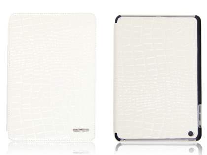 TS-CASE crocodile pattern Genuine Leather Smart Flip Case for iPad Air 1st Gen - Pearl White TS-CASE crocodile pattern Genuine Leather Smart Flip Case for iPad Air 1st Gen - Pearl White