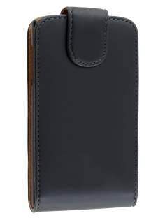 Synthetic Leather Flip Case for LG Optimus L5 E610 - Black