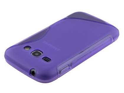 Wave Case for Samsung Galaxy Ace 3 - Frosted Purple/Purple