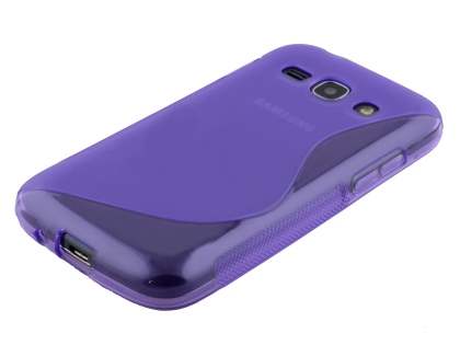 Wave Case for Samsung Galaxy Ace 3 - Frosted Purple/Purple