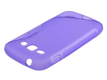 Wave Case for Samsung Galaxy Ace 3 - Frosted Purple/Purple