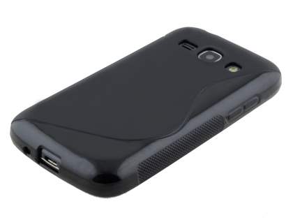 Wave Case for Samsung Galaxy Ace 3 - Frosted Black/Black