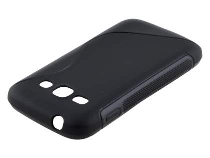 Wave Case for Samsung Galaxy Ace 3 - Frosted Black/Black