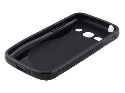 Wave Case for Samsung Galaxy Ace 3 - Frosted Black/Black