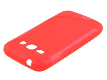 Wave Case for Samsung Galaxy Ace 3 - Frosted Red/Red
