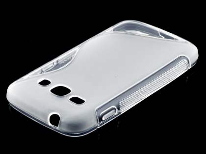 Wave Case for Samsung Galaxy Ace 3 - Frosted Clear/Clear
