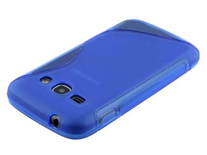 Wave Case for Samsung Galaxy Ace 3 - Frosted Blue/Blue