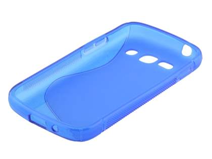 Wave Case for Samsung Galaxy Ace 3 - Frosted Blue/Blue