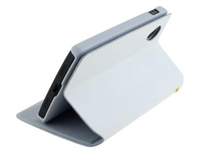 Slim Genuine Leather Portfolio Case for LG Google Nexus 5 - Pearl White