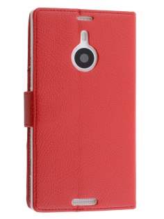 Synthetic Leather Wallet Case with Stand for Nokia Lumia 1520 - Red Leather Wallet Case