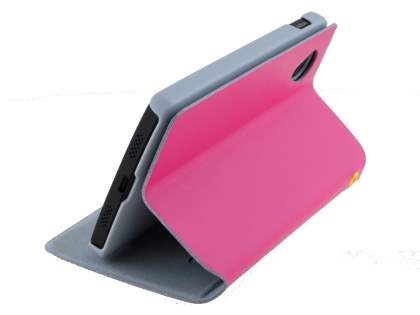 Slim Genuine Leather Portfolio Case for LG Google Nexus 5 - Pink