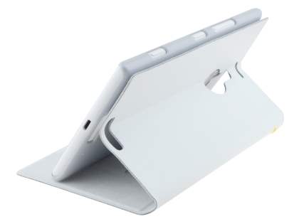 Slim Genuine Leather Portfolio Case for Nokia Lumia 1520 - Pearl White