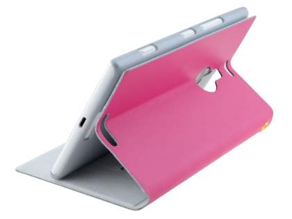 Slim Genuine Leather Portfolio Case for Nokia Lumia 1520 - Pink