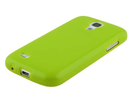 Colour TPU Gel Case for Samsung I9195T Galaxy S4 mini - Lime Green