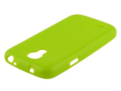 Colour TPU Gel Case for Samsung I9195T Galaxy S4 mini - Lime Green