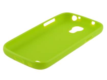 Colour TPU Gel Case for Samsung I9195T Galaxy S4 mini - Lime Green