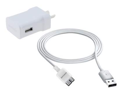 Genuine Samsung 2A/10W AC Charger & Micro USB V3.0 to USB-A Cable - White