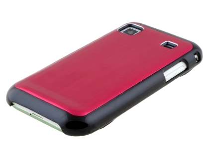Brushed Aluminium Case for Samsung Galaxy S - Burgundy Red