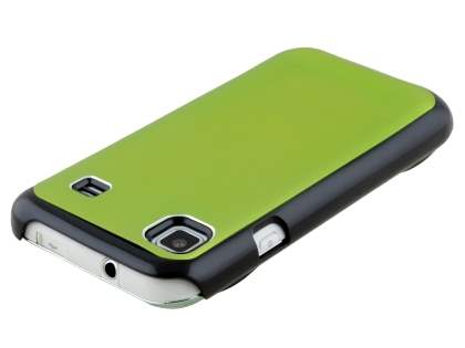 Brushed Aluminium Case for Samsung Galaxy S - Lime Green