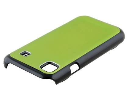 Brushed Aluminium Case for Samsung Galaxy S - Lime Green